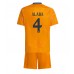 Maillot de foot Real Madrid David Alaba #4 Extérieur vêtements enfant 2024-25 Manches Courtes (+ pantalon court)